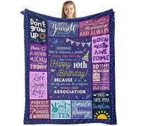 puekrtoa Birthday Gifts for 10 Year Old Girl, 10 Year Old Girl Birthday Gifts, 10 Year Old Girl Gift Ideas, 10th Birthday Decorations for Girls,10th Birthday Gifts for Girls Blanket 60x50 Inch