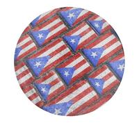 Puer-to-Ric-o-state Grunge Flag Fridge Magnets Glass Decorative Strong Refrigerator Magnetic Stickers for Kitchen Office Whiteboard Decor 4 PCS