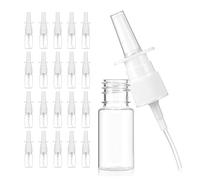 PUERFOCA 20 Pcs Nasal Spray Bottle, 10ml Refillable Empty Nose Mist Sprayer, Clear Small Spray Bottles, for Nose Cleaning and Rhinitis Care, Saline Essential Oils, Home and Travel Use