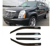 Puermto Side Window Visor Wind Vent Deflector fit for 2007-2014 Cadillac Escalade ESV&2007-2013 Escalade EXT,4pcs Outside Mount Style Shade Dark Smoke Sun Rain Guards Set 94306
