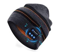 Puersit Bluetooth Beanie Hat, Unisex Wireless V5.2 Knit Cap Headphones Beanie Washable Bluetooth Headphone Hat with Mic&Built-in Stereo Speakers Gift for Men &Women