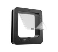 Puerta Para Gatos With - Puerta Para Cachorros Con Bloqueo, 4 Vías Remote Control Y 2 Collares Sensor Collares Sensors, Portón Para Perros A Prueba De Viento,Para Interior Exterior Patio