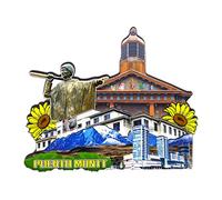 Puerto Montt Chile Fridge Magnet 3D Classic Wooden Refrigerator Magnets Landmark Handmade Craft Travel Souvenir Gift Collection Decoration -1027