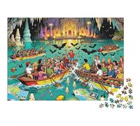 Puerto Princesa Underground River Boat Bedlam Wooden Jigsaw Puzzle Waterproof 1000 Piece Puzzles for Adults Colourful Educational Games