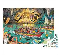 Puerto Princesa Underground River Boat Bedlam Wooden Jigsaw Puzzle Waterproof 1000 Piece Puzzles for Adults Gifts Fun Educational Games