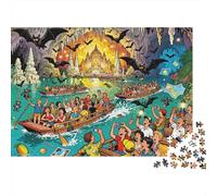 Puerto Princesa Underground River Boat Bedlam Wooden Jigsaw Puzzle Waterproof 1000 Piece Puzzles for Adults Colourful Challenging Games