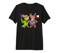 Puerto Rican Chilean Roots Puerto Rico Chile Flag Premium T-Shirt