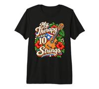 Puerto Rican Cuatro Player 10 String Music Premium T-Shirt