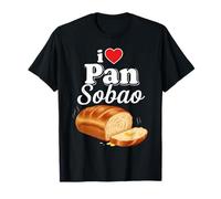 Puerto Rican Flag Boricua Taino Puerto Rico I Love Pan Sobao T-Shirt