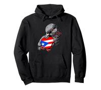 Puerto Rican Flag Dove Puerto Rican Pride Puerto Rico Pullover Hoodie