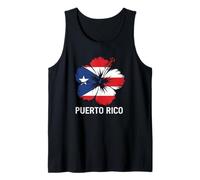 Puerto Rican Flag Hispanic Heritage Puerto Rico Map PR Trip Tank Top