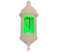 Puerto Rican Garita Wall Coqui Lamp, 3D Printed Puerto Rico LED Night Light, No Sound Lamp with Led, Boricua Home Decor, Warm Ambient Lighting for Bedroom, Living Room,Office,Patio Lighting (Green)