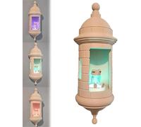 Puerto Rican Garita Wall Coqui Lamp - El Morro Style Night Light, Frog Lamp, Warm Ambient Lighting for Bedroom Living Room Office (1 Pcs)