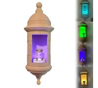 Puerto Rican Garita Wall Coqui Lamp, Handmade 3D Printed LED Lamp, Warm Ambient Night Light with Puerto Rican Style, Unique Puerto Rico Souvenir Gift, Home Décor for Bedroom Living Room Office(1 pc)