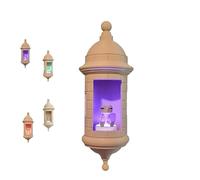 Puerto Rican Garita Wall Coqui Lamp - No Sound - 3D Printed LED Night Light - El Morro Style Home Decor for Bedroom, Living Room, Office - Unique Boricua Gift (1Pc)