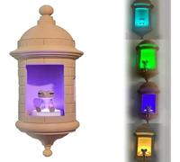 Puerto Rican Garita Wall Lamp,Puerto Rican Garita Wall Light 3D Printed Lamp with Led,El Morro Style Night Light Boricua,with Multiple Lighting Effects,Unique Puerto Rico Gift (1)