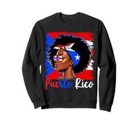 Puerto Rican Girl Puerto Rico Flag Proud Boricua Women Sweatshirt
