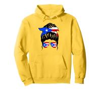 Puerto Rican Girl Puerto Rico Flag Proud Puerto Rican Woman Pullover Hoodie