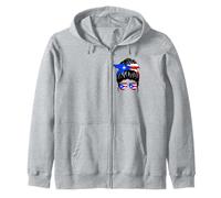 Puerto Rican Girl Puerto Rico Flag Proud Puerto Rican Woman Zip Hoodie