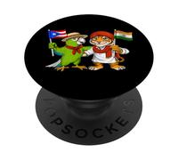 Puerto Rican Indian Roots Puerto Rico India Flag PopSockets Adhesive PopGrip