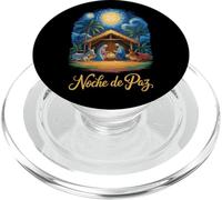 Puerto Rican Nativity Scene Noche de Paz Christian PopSockets PopGrip for MagSafe