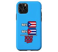 Puerto Rican Plus Cuban Mix Heritage Flag Case for iPhone 11 Pro