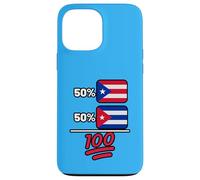 Puerto Rican Plus Cuban Mix Heritage Flag Case for iPhone 13 Pro Max