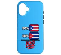 Puerto Rican Plus Cuban Mix Heritage Flag Case for iPhone 16