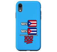 Puerto Rican Plus Cuban Mix Heritage Flag Case for iPhone XR