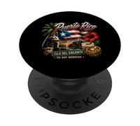 Puerto Rican Pride Borinquen Isla Del Encanto PopSockets Adhesive PopGrip