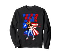 Puerto Rican Queen Boricua Pride Latina dabbing girl dab Sweatshirt