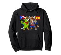 Puerto Rican Spanish Roots Puerto Rico Spain Flag Pullover Hoodie
