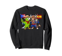 Puerto Rican Spanish Roots Puerto Rico Spain Flag Sweatshirt