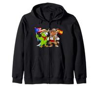 Puerto Rican Spanish Roots Spain Flag Puerto Rico Heritage Zip Hoodie