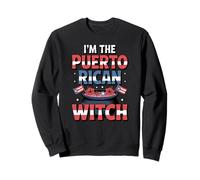 Puerto Rican Witch Boricua Flag Easy Halloween Costume Sweatshirt