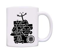 Puerto Rico All Taino Symbols in One Tea Cup Cute Tea Mugs Funny Ceramic Drinkware for Office Beverages Café 330Ml