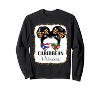 Puerto Rico and Dominica Girl Half Boricua half Dominica Sweatshirt