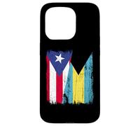 Puerto Rico Bahamas Half Flag Puerto Rican Bahamian Jersey Case for iPhone 15 Pro