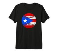 Puerto Rico Baseball Flag Design Boricua Beisbol Fan Gear Premium T-Shirt