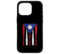 Puerto Rico Baseball Inspired By Puerto Rican Flag Vintage Case for iPhone 16 Pro