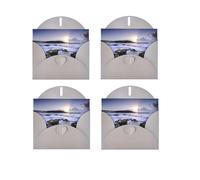 Puerto Rico Beach Horizontal Full Single-Sided Printing Pearlescent Paper Birthday Halloween Christmas Halloween Birthday Party Holiday Greeting Card