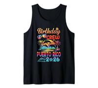 Puerto Rico Birthday Trip Vacation 2026 Matching Group Tank Top
