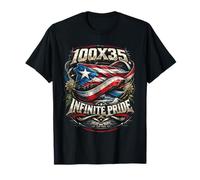 Puerto Rico Boricua 100 x 35 Infinite Pride T-Shirt
