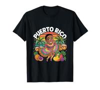 Puerto Rico Carnival Dancer Tropical Sunset Island T-Shirt