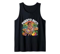 Puerto Rico Carnival Dancer Tropical Sunset Island Tank Top