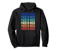 Puerto Rico Colorful Pullover Hoodie