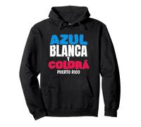 Puerto Rico Colors Azul Blanca y Colora Funny Boricua Style Pullover Hoodie