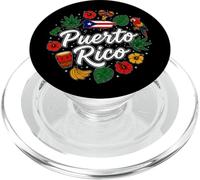 Puerto Rico Coqui Frog Floral Nature Lover PopSockets PopGrip for MagSafe
