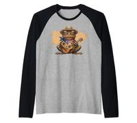 Puerto Rico Coqui Frog Jibaro Map Flag Boricua Heritage Raglan Baseball Tee