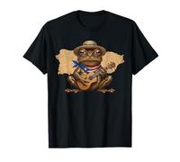 Puerto Rico Coqui Frog Jibaro Map Flag Boricua Heritage T-Shirt